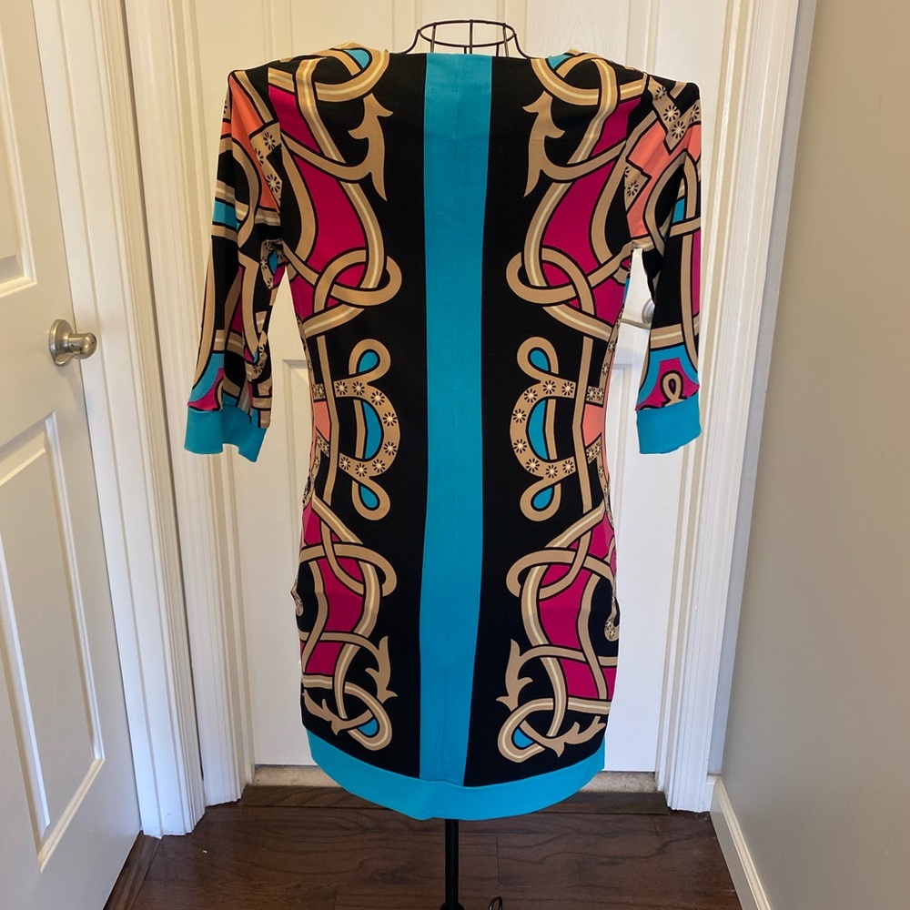 Geometric Multicolor Dress, size M - Picture 5 of 6